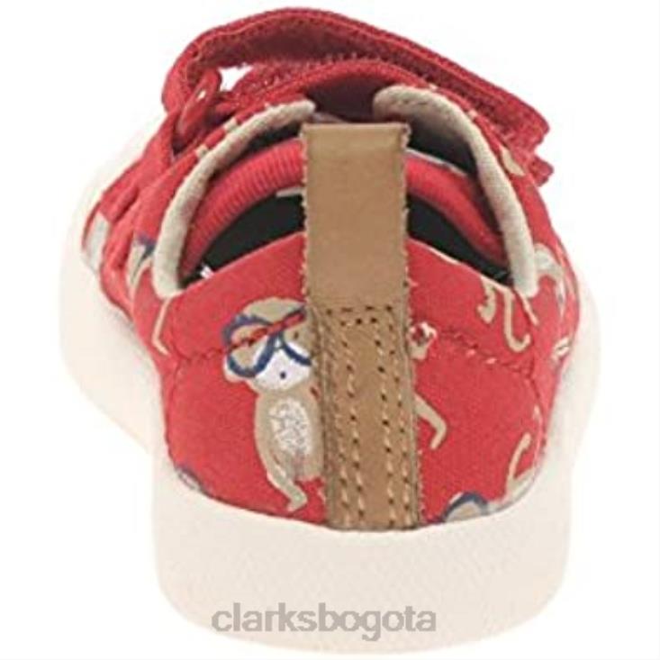 Clarks 0DX8L798 zapatos para caminar halcy high fst para bebé niño rojo combi clarks niños combinado rojo