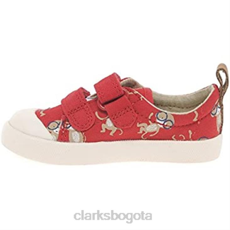 Clarks 0DX8L798 zapatos para caminar halcy high fst para bebé niño rojo combi clarks niños combinado rojo