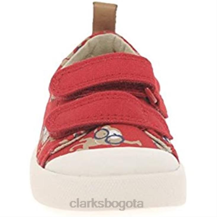 Clarks 0DX8L798 zapatos para caminar halcy high fst para bebé niño rojo combi clarks niños combinado rojo