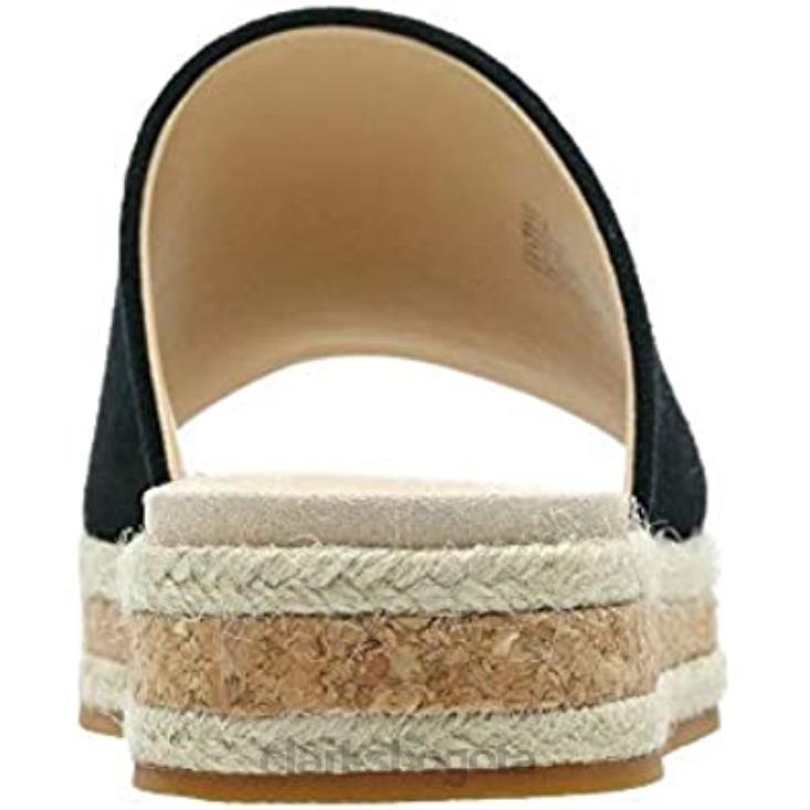 Clarks 0DX8L80 sandalias clarks botanic iris mujer ante negro mujer ante negro