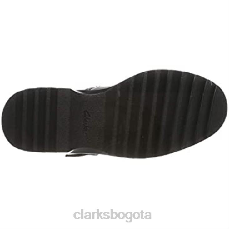 Clarks 0DX8L800 bailarinas de niña clarks asher verve y negras niños cuero negro cuero negro