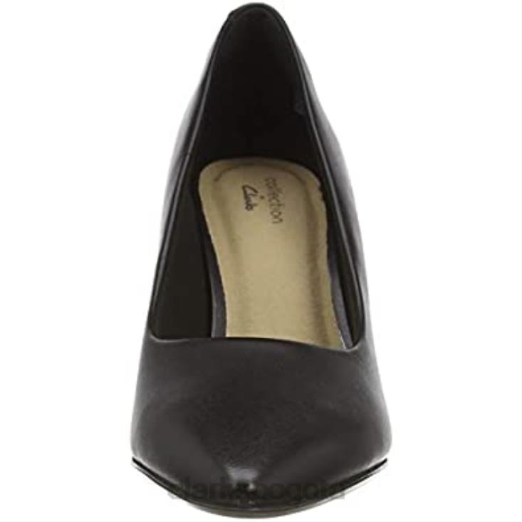 Clarks 0DX8L807 Zapato vestir illeana tulip uniforme mujer clarks cuero negro mujer cuero negro