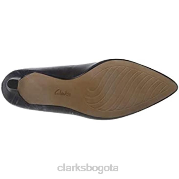 Clarks 0DX8L807 Zapato vestir illeana tulip uniforme mujer clarks cuero negro mujer cuero negro