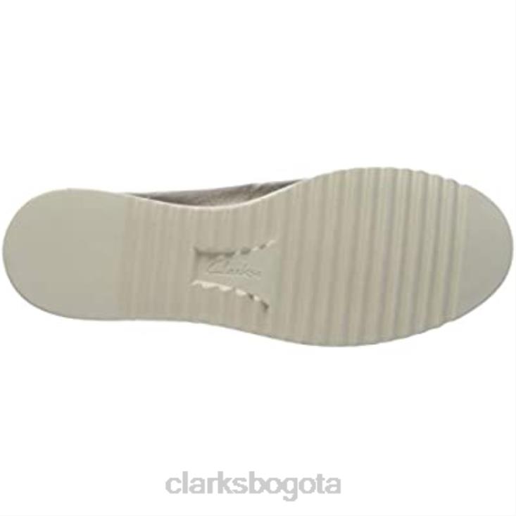 Clarks 0DX8L808 Mocasines planos clarks serena terri de piel metalizada para mujer mujer cuero metalizado