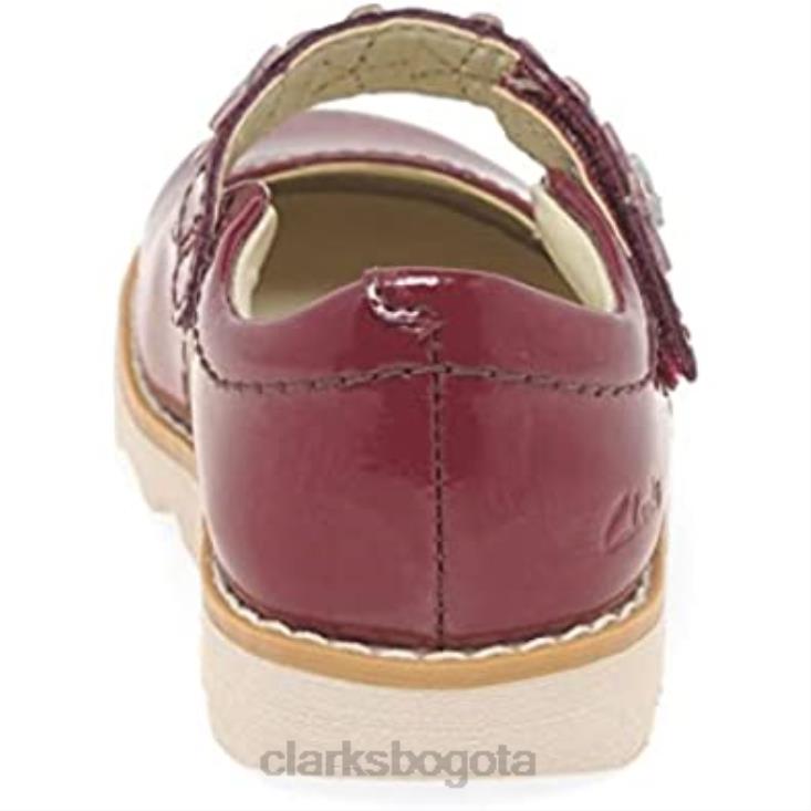 Clarks 0DX8L81 Zapatos Clarks Crown Petal de piel encerada para niños pequeños niños