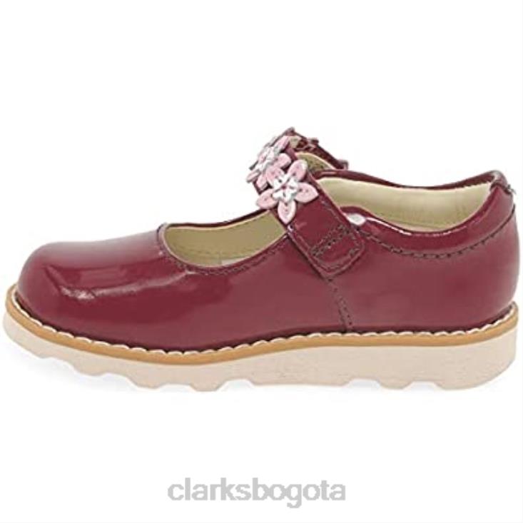 Clarks 0DX8L81 Zapatos Clarks Crown Petal de piel encerada para niños pequeños niños