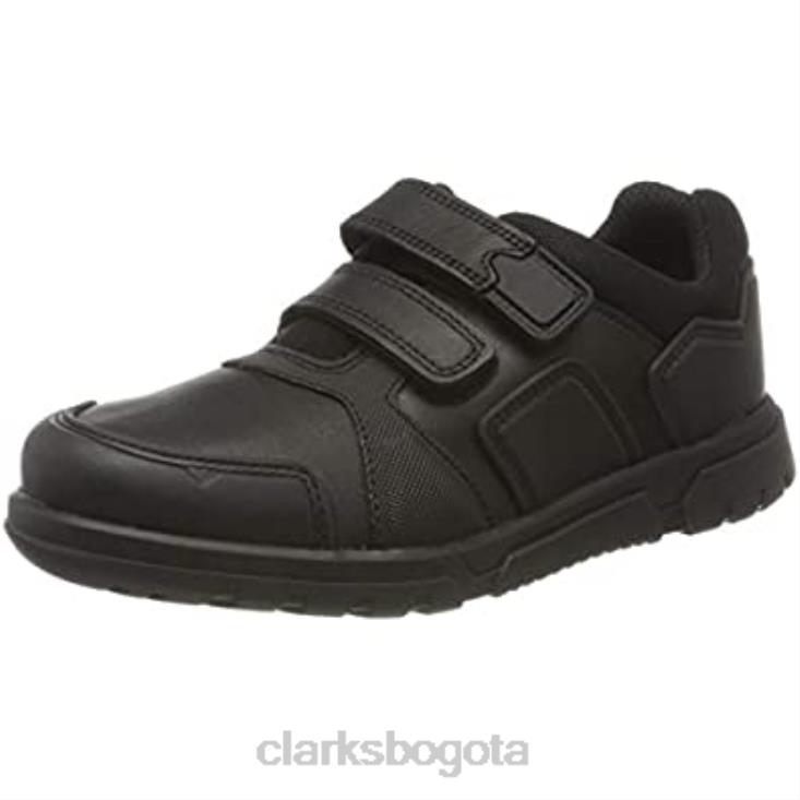 Clarks 0DX8L811 Zapatillas bajas niño clarks blake street piel negras niños cuero negro