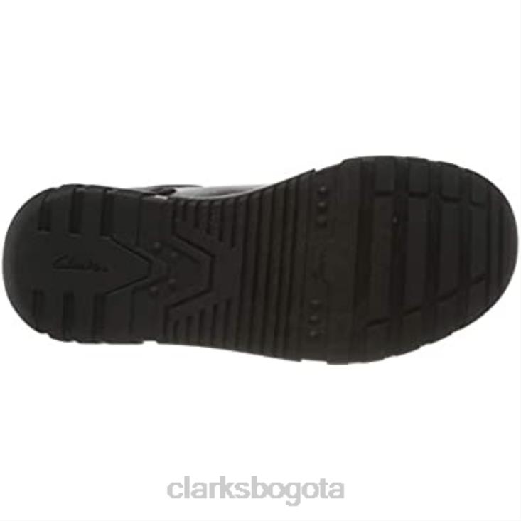 Clarks 0DX8L812 zapatos escolares negro cuero blake street cuero negro niño rip tape clarks niños cuero negro