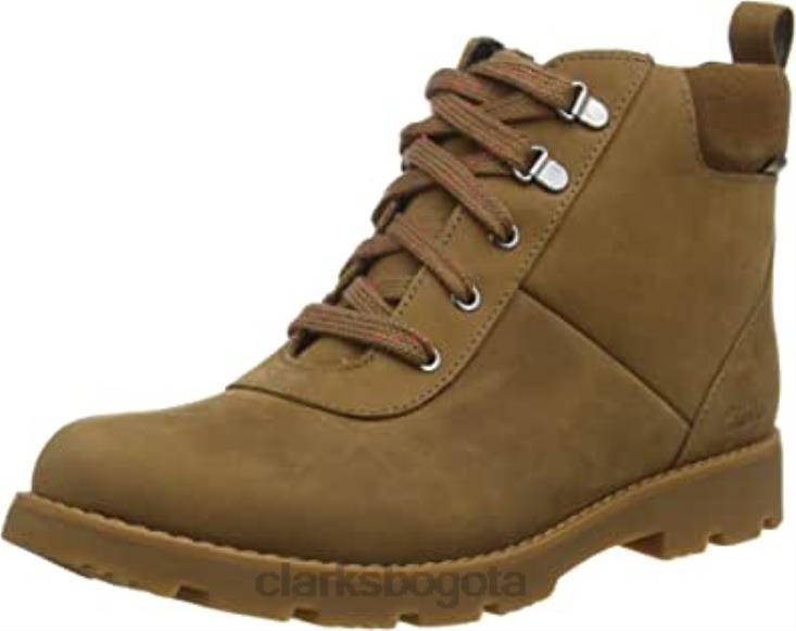 Clarks 0DX8L813 bota chukka heath go gtx k para niño clarks cuero tostado niños cuero marrón