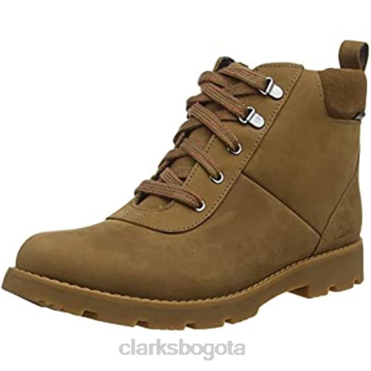 Clarks 0DX8L813 bota chukka heath go gtx k para niño clarks cuero tostado niños cuero marrón