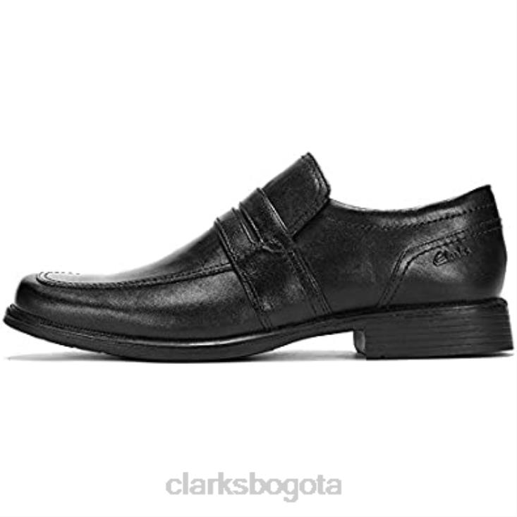Clarks 0DX8L814 zapatos formales sin cordones para hombre huckley work black clarks hombres negro