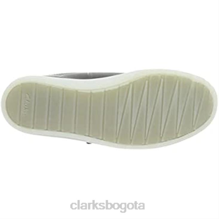 Clarks 0DX8L820 Zapatilla niño flare bug k piel gris oscuro clarks niños cuero gris oscuro