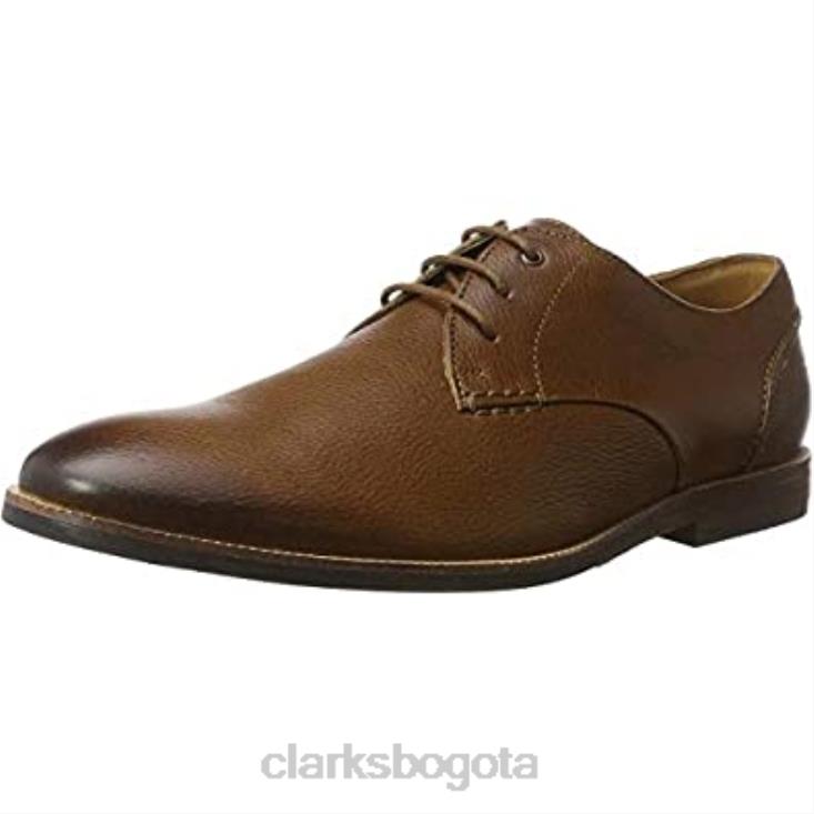 Clarks 0DX8L823 broyd walk derbys clarks de cuero marrón tostado para hombre hombres cuero marrón tostado