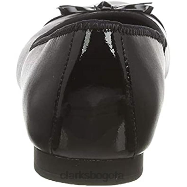 Clarks 0DX8L826 Bailarinas clarks niña scala bloom y piel negro niños cuero negro