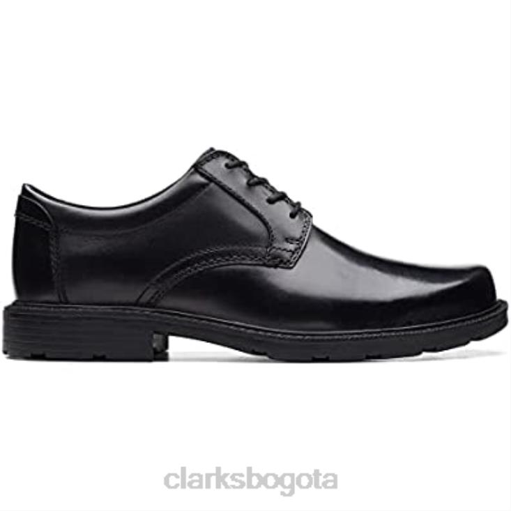 Clarks 0DX8L827 zapatos clarks kerton de cuero con encaje negro unisexo