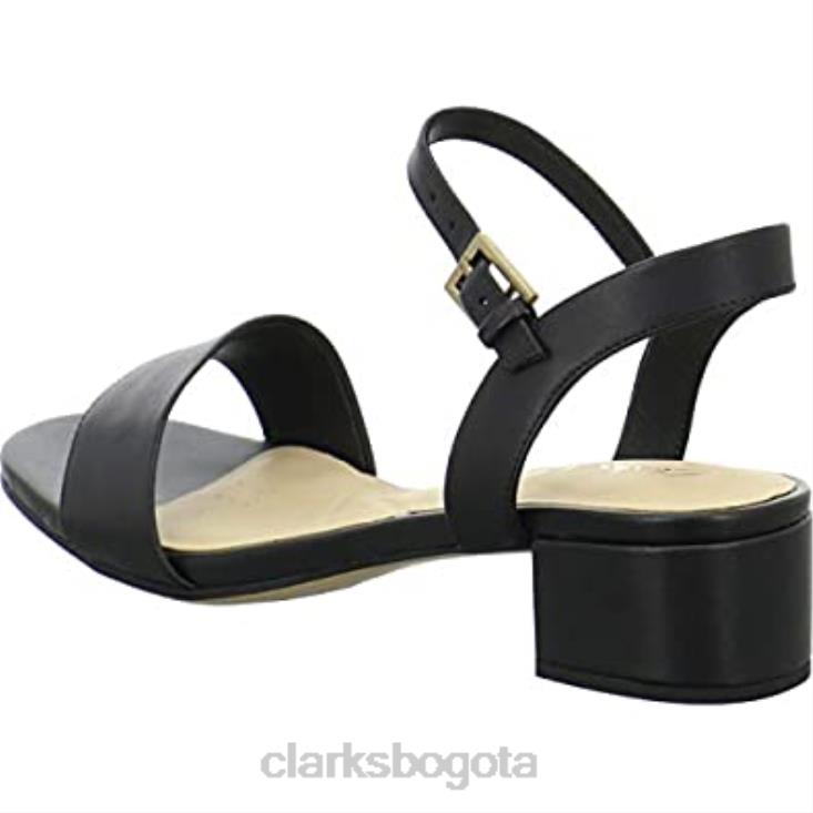 Clarks 0DX8L828 sandalias negras orabella iris con tira al tobillo para mujer clarks mujer negro