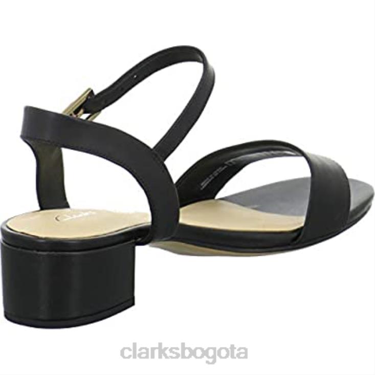 Clarks 0DX8L828 sandalias negras orabella iris con tira al tobillo para mujer clarks mujer negro