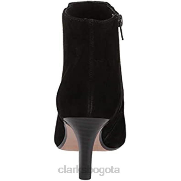 Clarks 0DX8L832 Botín clarks illeana petal 4 mujer ante negro mujer ante negro