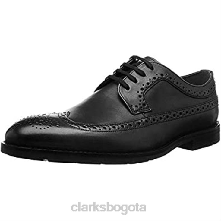 Clarks 0DX8L836 clarks oxford con punta de ala negra para hombre hombres cuero negro cuero negro