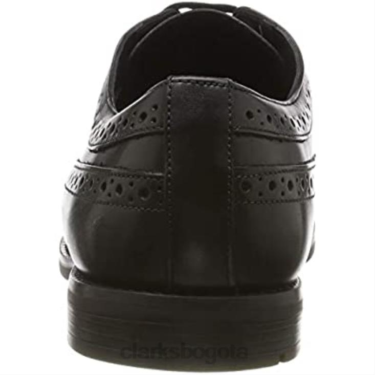 Clarks 0DX8L836 clarks oxford con punta de ala negra para hombre hombres cuero negro cuero negro