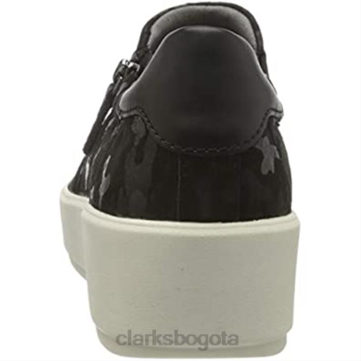 Clarks 0DX8L837 Zapatilla Layton Step para mujer Clarks en ante negro mujer interés de ante negro