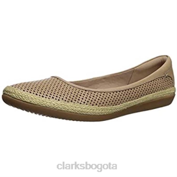 Clarks 0DX8L838 bailarinas danelly adira mujer piel arena clarks mujer cuero arena