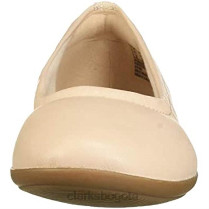 Clarks 0DX8L846 bailarinas Gracelvail para mujer de piel color rubor clarks mujer cuero rubor