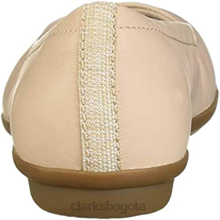 Clarks 0DX8L846 bailarinas Gracelvail para mujer de piel color rubor clarks mujer cuero rubor