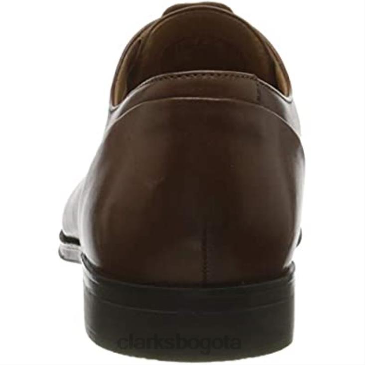 Clarks 0DX8L848 clarks gilman cap derbys de cuero marrón tostado de cuero tostado para hombre hombres cuero marrón tostado cuero tostado