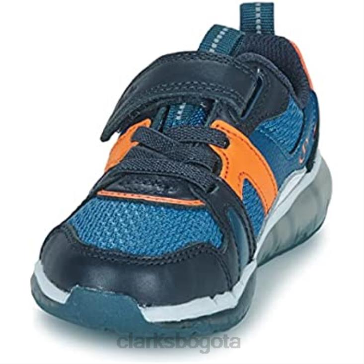 Clarks 0DX8L849 Zapatillas clarks spark flash ko azul combinación de materiales niño 1 niño niños