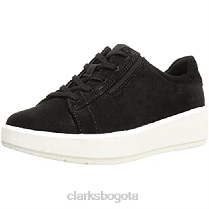 Clarks 0DX8L856 Zapatilla sde clarks layton de encaje negra para mujer mujer