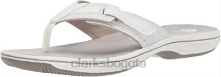 Clarks 0DX8L857 Chanclas clarks brinkley reef de mujer sintética blanca mujer sintético blanco