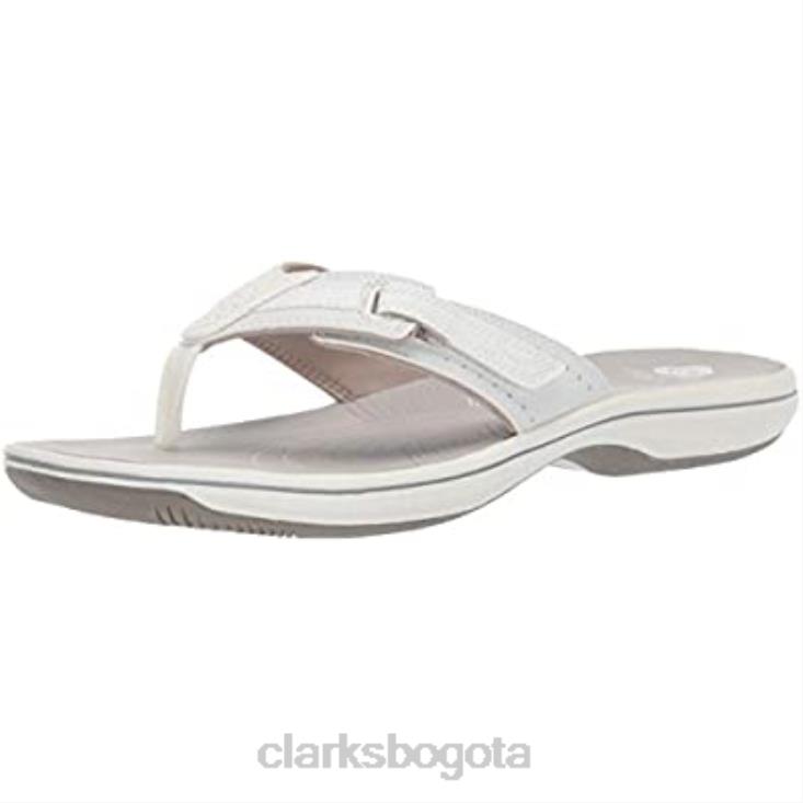 Clarks 0DX8L857 Chanclas clarks brinkley reef de mujer sintética blanca mujer sintético blanco