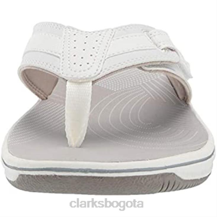 Clarks 0DX8L857 Chanclas clarks brinkley reef de mujer sintética blanca mujer sintético blanco