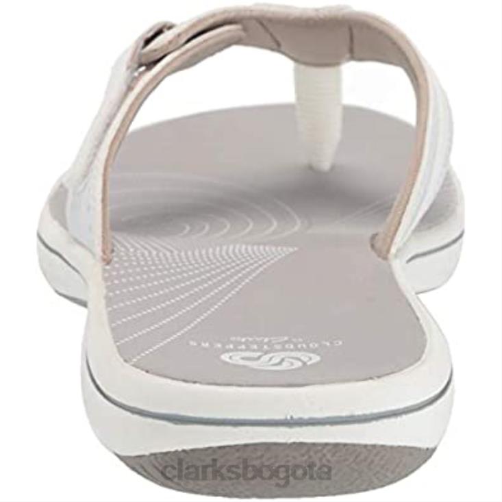 Clarks 0DX8L857 Chanclas clarks brinkley reef de mujer sintética blanca mujer sintético blanco
