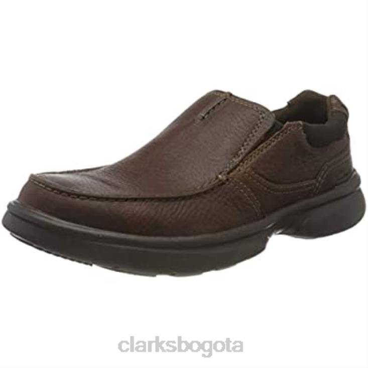 Clarks 0DX8L858 Mocasines clarks bradley free de cuero tostado para hombre hombres cuero bronceado caído