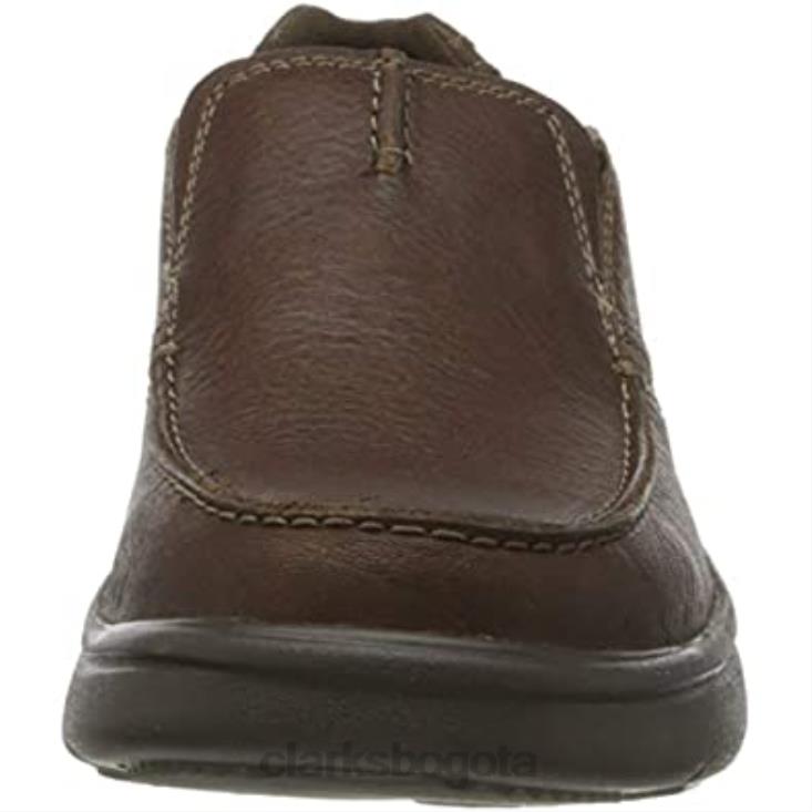 Clarks 0DX8L858 Mocasines clarks bradley free de cuero tostado para hombre hombres cuero bronceado caído