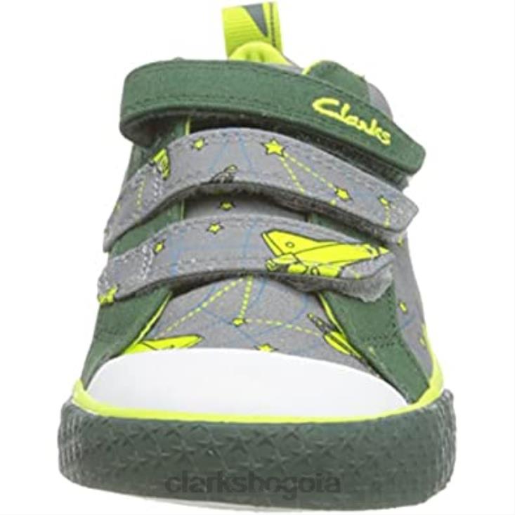 Clarks 0DX8L868 gris interés zorro lo o zapatillas clarks unisexo