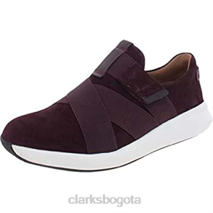 Clarks 0DX8L87 zapatillas bajas de mujer clarks ante burdeos mujer ante burdeos