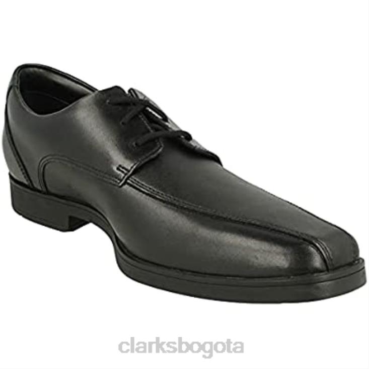 Clarks 0DX8L871 zapatos de cuero para jóvenes scala step negro talla estrecha clarks negro unisexo negro