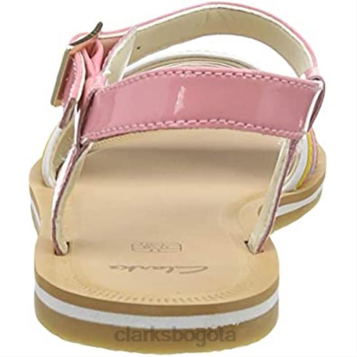 Clarks 0DX8L889 Sandalias clarks finch stride y con tira trasera para mujer multicolor mujer lea multicolor