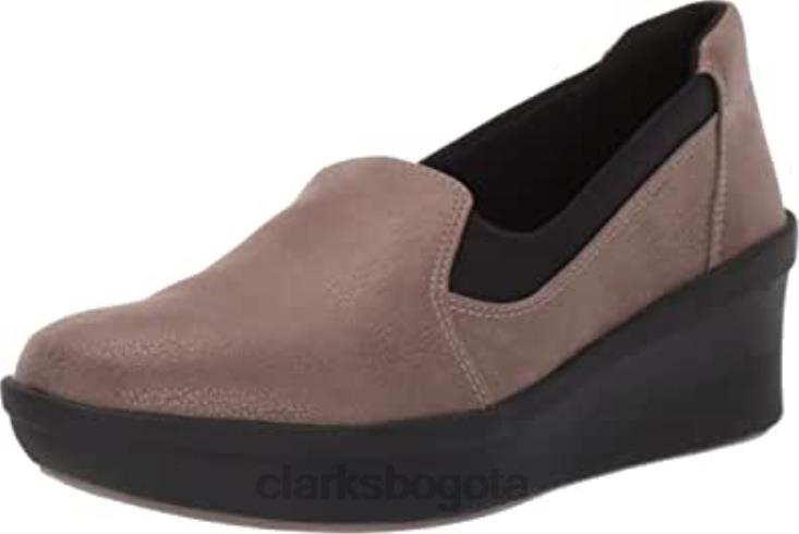 Clarks 0DX8L893 paso rosa luna peltre sintético 6 clarks unisexo