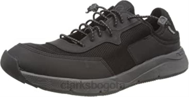 Clarks 0DX8L895 zapatillas davis bajas para hombre clarks combi negras hombres combinado negro