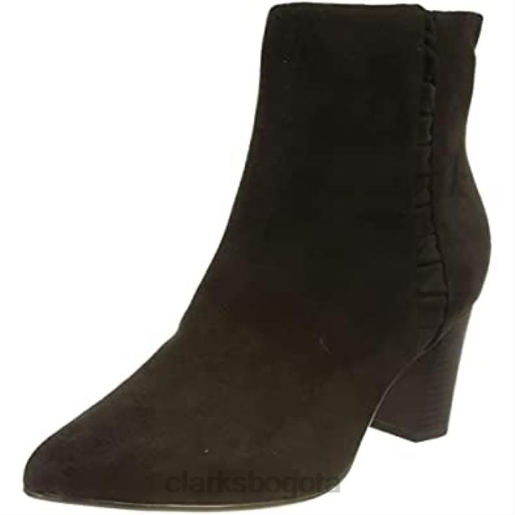 Clarks 0DX8L897 Botas de moda con cremallera Clarks Aubrie para mujer en negro mujer