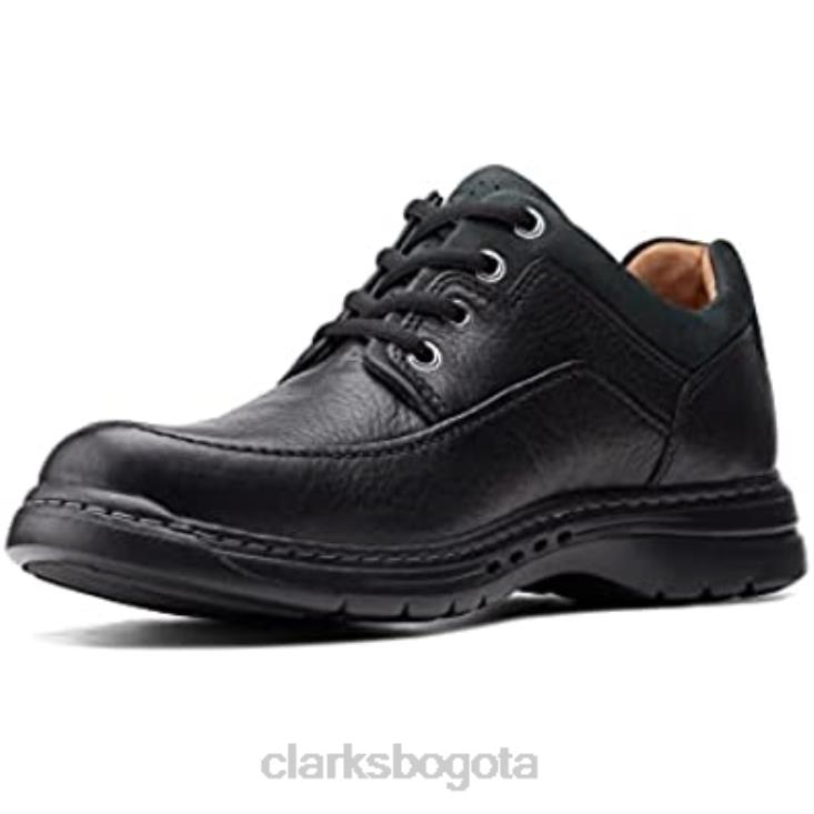 Clarks 0DX8L903 zapatos con cordones un brawley lace de hombre de corte ancho clarks negro hombres negro