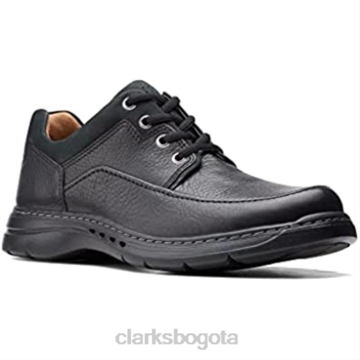 Clarks 0DX8L903 zapatos con cordones un brawley lace de hombre de corte ancho clarks negro hombres negro