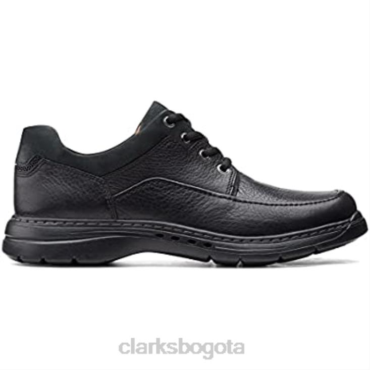 Clarks 0DX8L903 zapatos con cordones un brawley lace de hombre de corte ancho clarks negro hombres negro