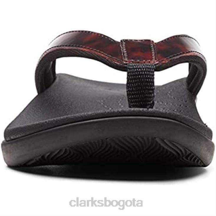 Clarks 0DX8L910 clarks brio sol chanclas carey para mujer mujer carey