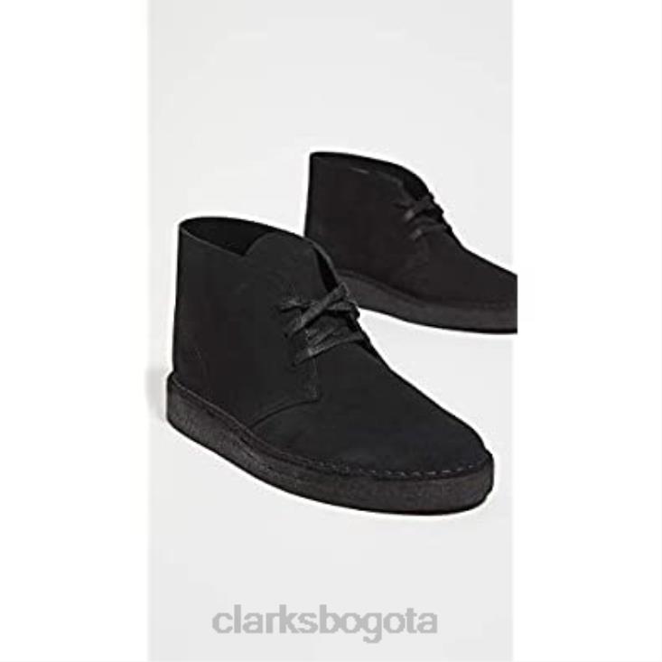Clarks 0DX8L913 clarks ante negro desierto carbón off-white camo unisexo ante negro