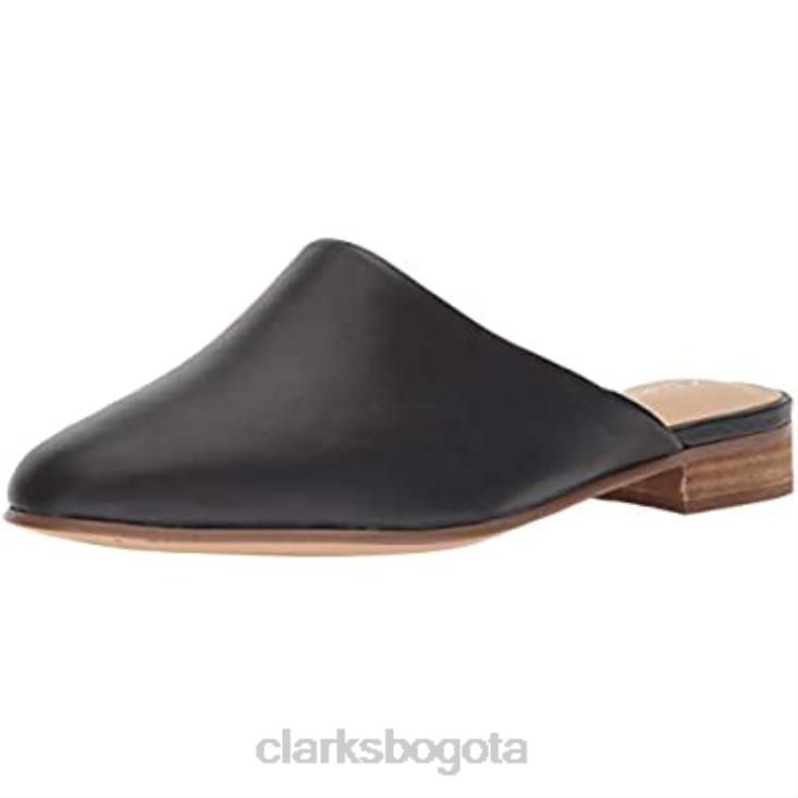 Clarks 0DX8L918 mule de mujer pure blush de cuero negro clarks mujer cuero negro